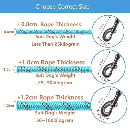 Reflective Rope Dog Lead