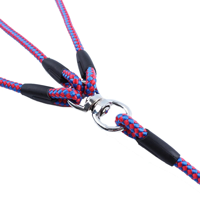 1/2/3Dogs Pet Dog Leash 55 Inch Long Braided Nylon for Double Dog Leash 3 Dog Leash dog harness and leash set  dog harness