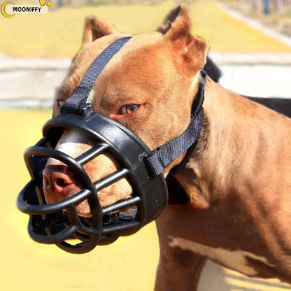 Adjustable Silicone Basket Dog Muzzle