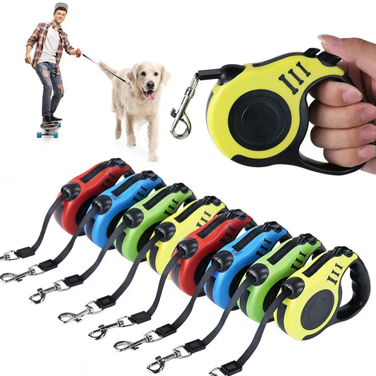 Long Strong Pet Leash For Large Dogs Durable Nylon Retractable Big Dog Walking Leash Leads Automatic Extending Dog Leash Rope