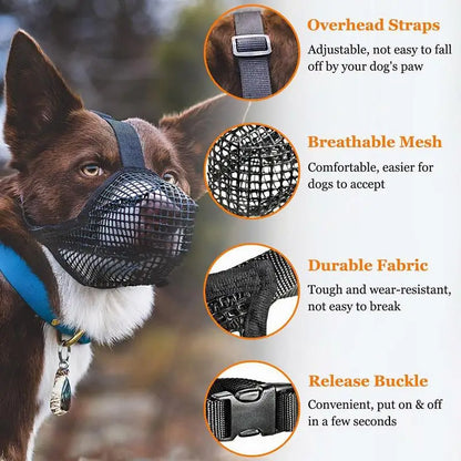 Adjustable Mesh Dog Muzzle