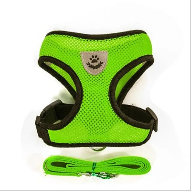 Small Dog Mesh Harness & 1.1 m Lead Set